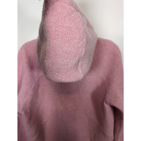 Lululemon So Sherpa Hooded Zip Jacket Heathered Pink Haze Size 8 Cozy Fleece - Picture 6 of 10